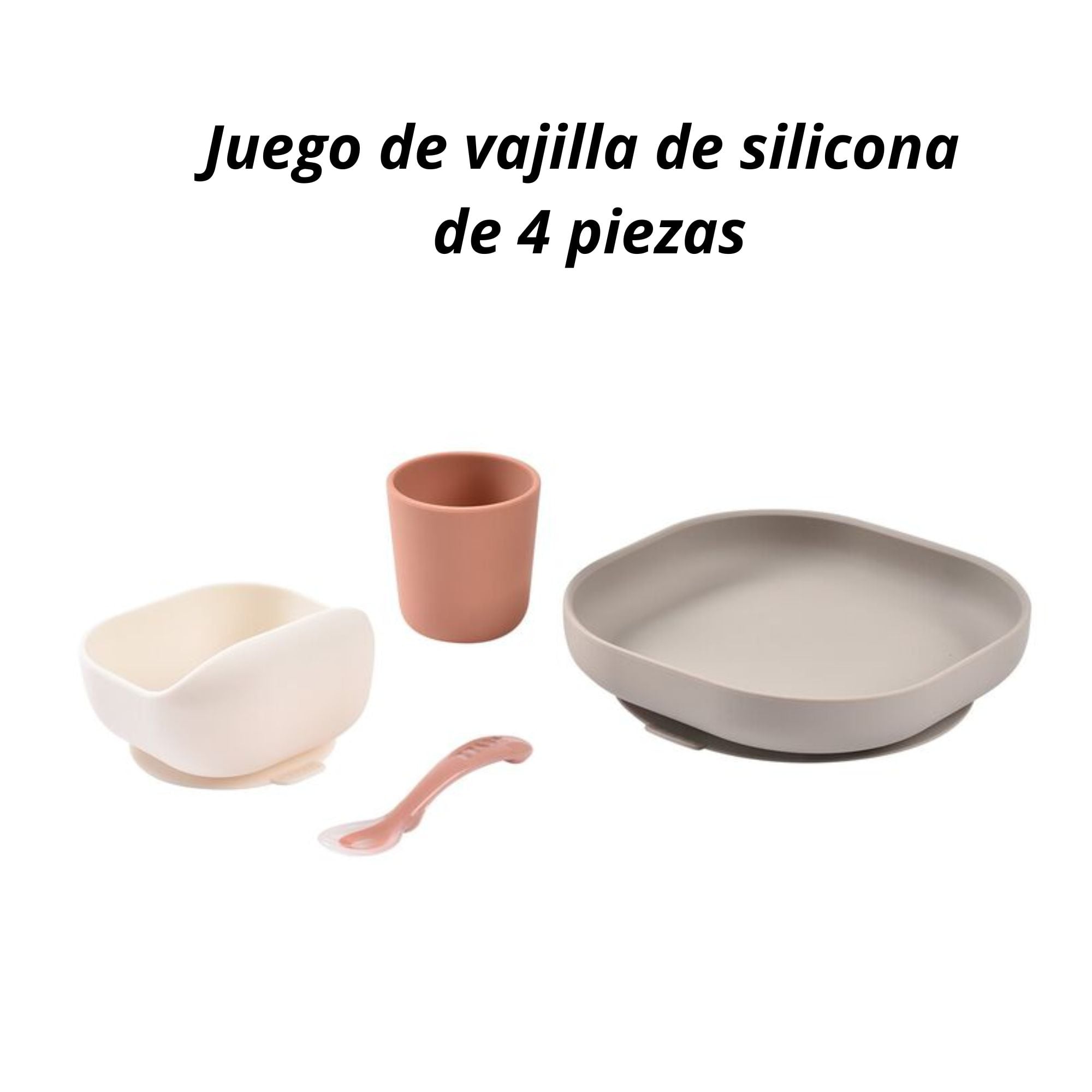SET DE VAJILLA DE SILICONA DE 4 PIEZAS – BEABA - 2