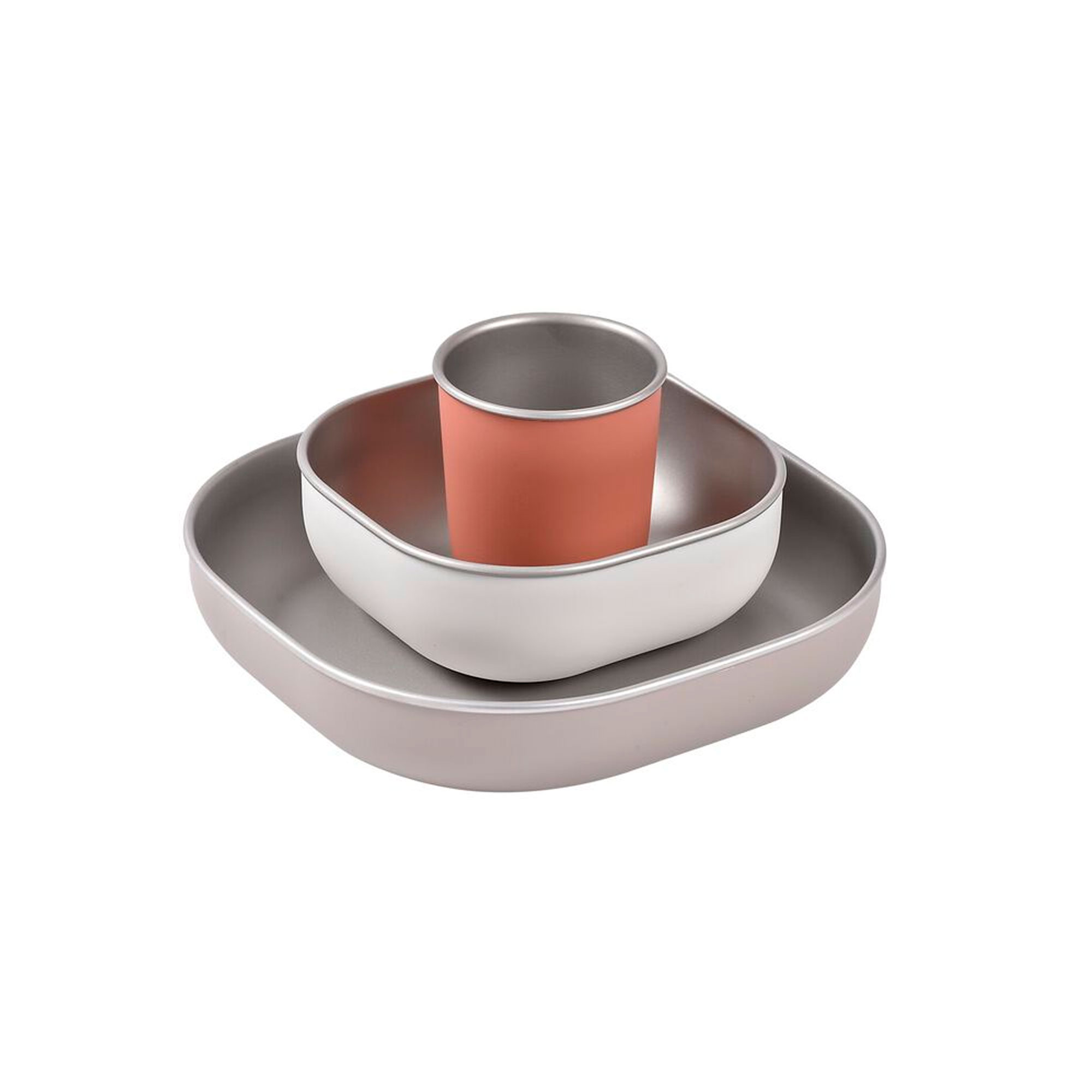 SET DE VAJILLA DE ACERO INOXIDABLE 3 PIEZAS – BEABA - 1