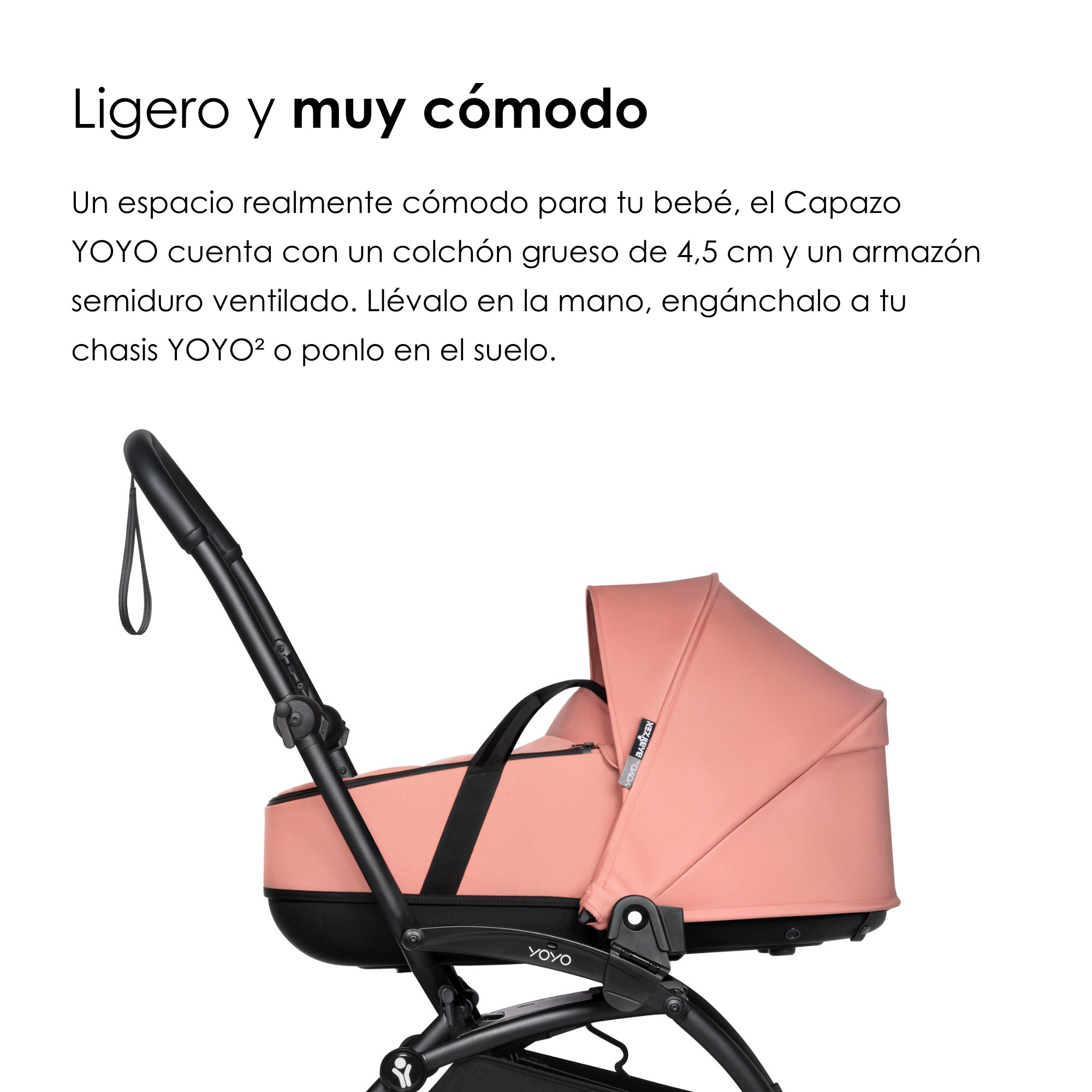 COCHE STOKKE YOYO³ COMPLETO CHASIS NEGRO CON BASSINET Y TEXTIL 2DA ETAPA - 3