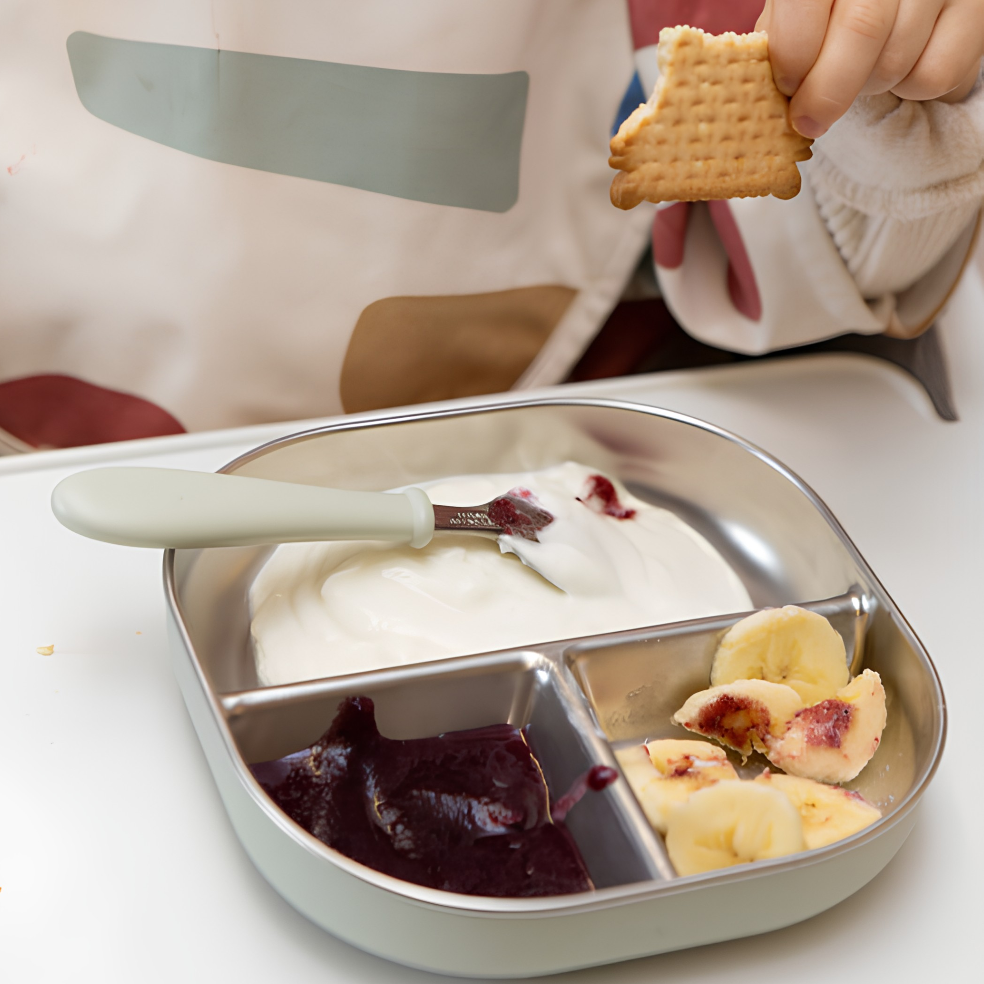 PLATO COMPARTIMENTADO DE ACERO INOXIDABLE APTO PARA MICROONDAS – BEABA - 2