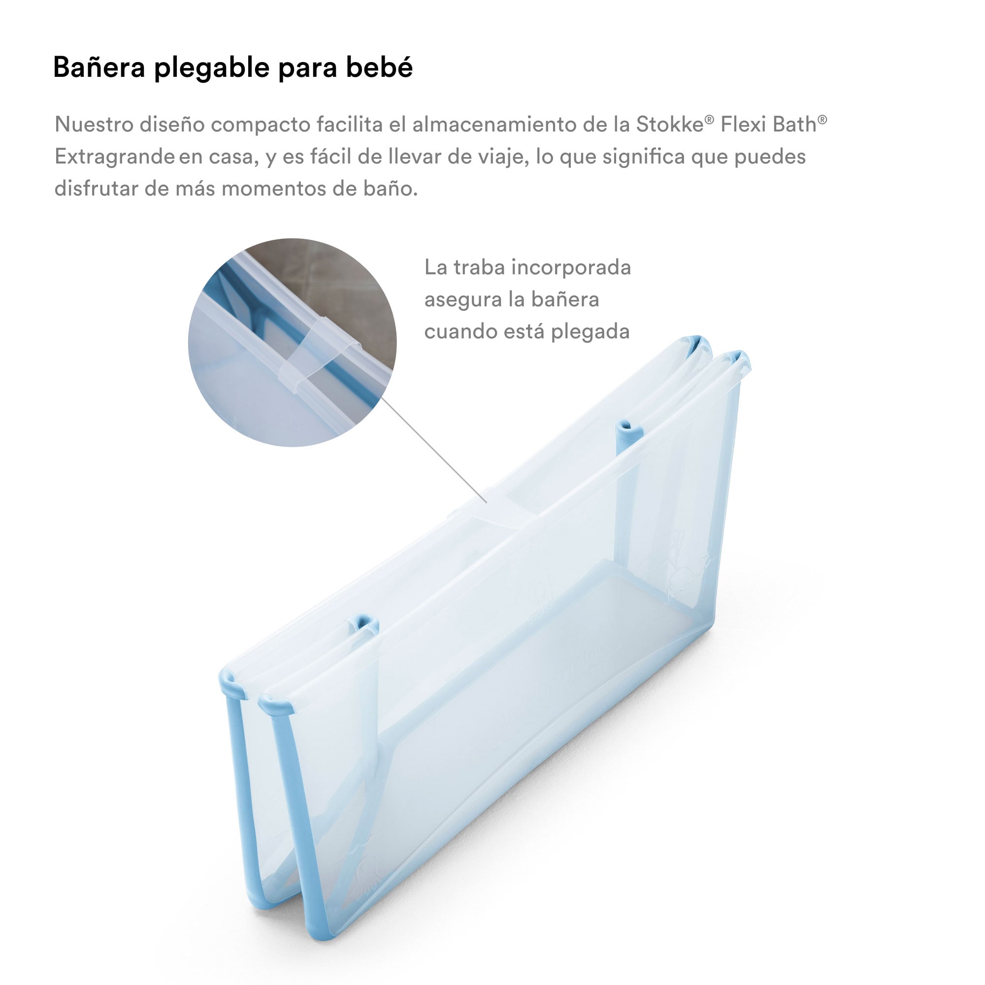 PACK BAÑERA PLEGABLE FLEXIBATH XL + SOPORTE RECIÉN NACIDO STOKKE - 3