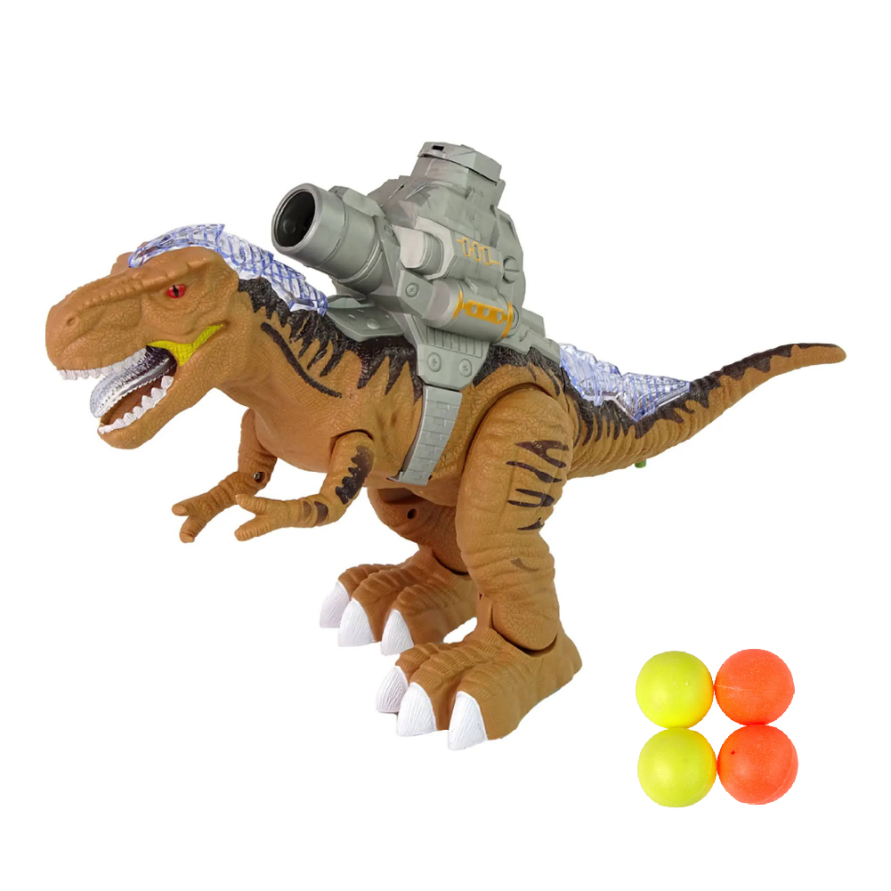 DINOSAURIO GRANDE LANZA PELOTAS DE PLÁSTICO - 1
