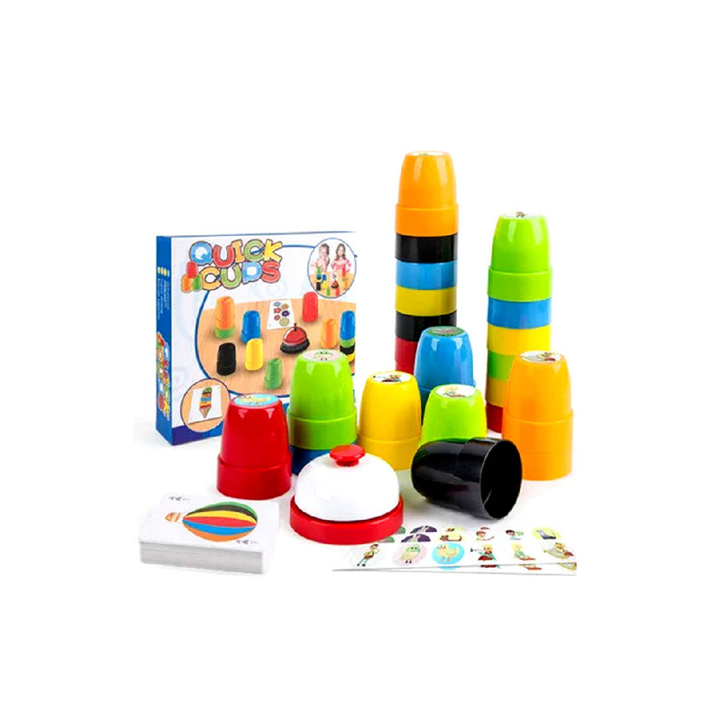 JUEGO DIDÁCTICO TORRE DE VASOS CON TIMBRE - 1