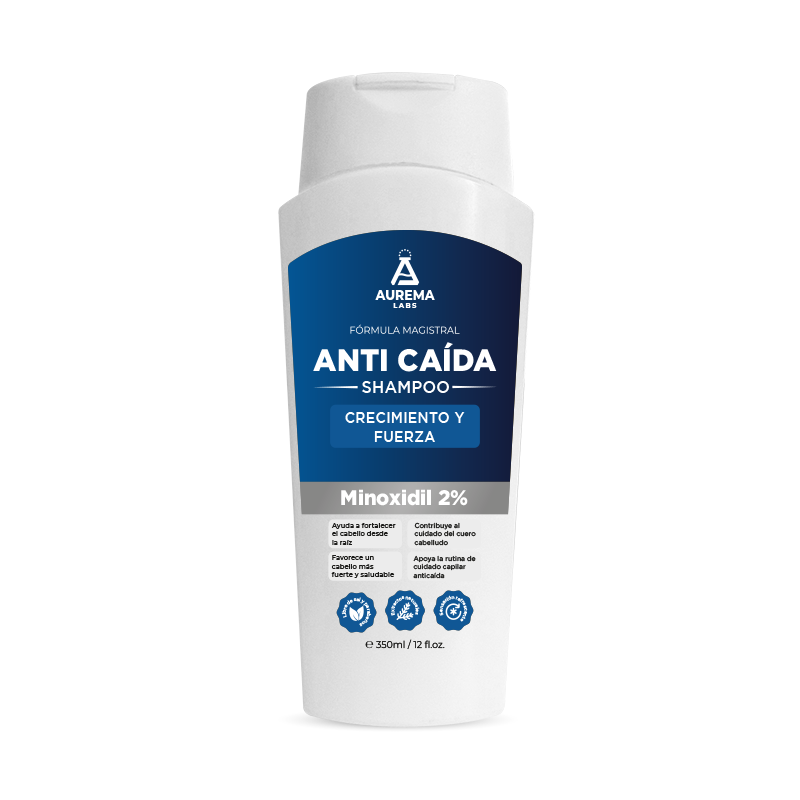 DERMATOLÓGICO SHAMPOO CABELLO CRECIMIENTO Y FUERZA CONTROL CAÍDA DE 350 ML AUREMA LABS - 1