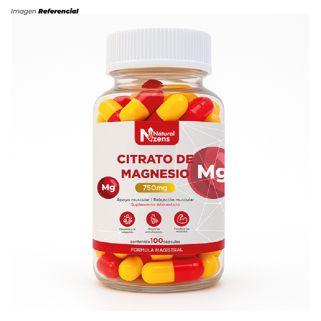 CITRATO DE MAGNESIO PLUS + MINERALES ESENCIALES 100 CÁPSULAS - 1