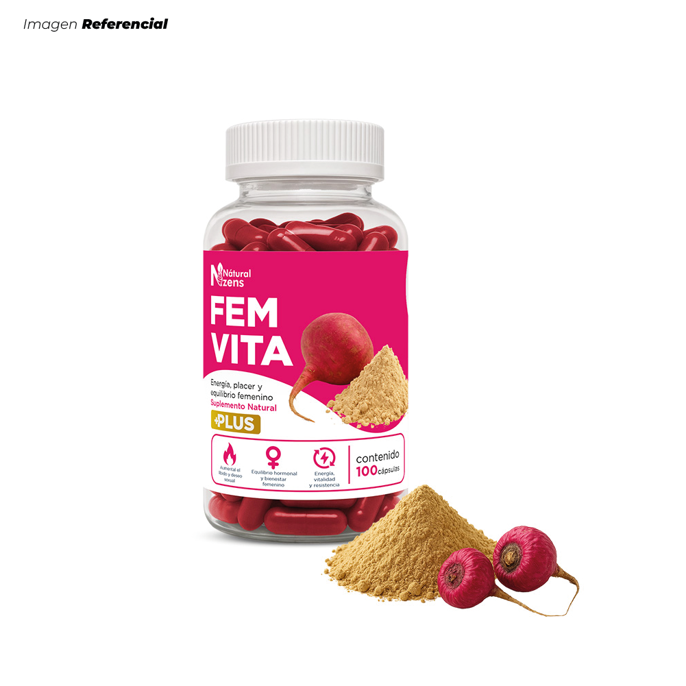 FEM VITA PLUS + EQUILIBRIO ÍNTIMO MACA ROJA 100 CÁPSULAS - 2
