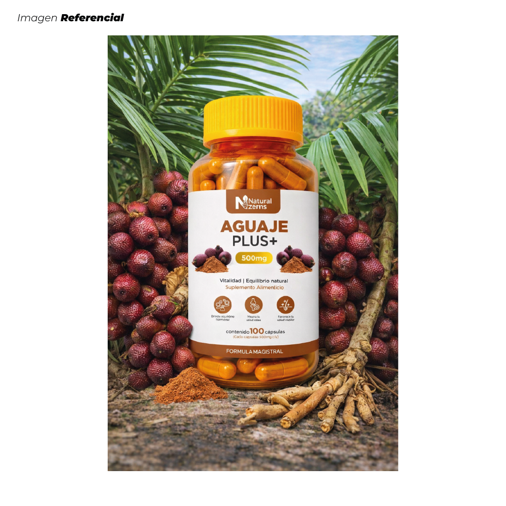 AGUAJE PLUS + VITALIDAD SALUD FEMENINA 100 CÁPSULAS - 2