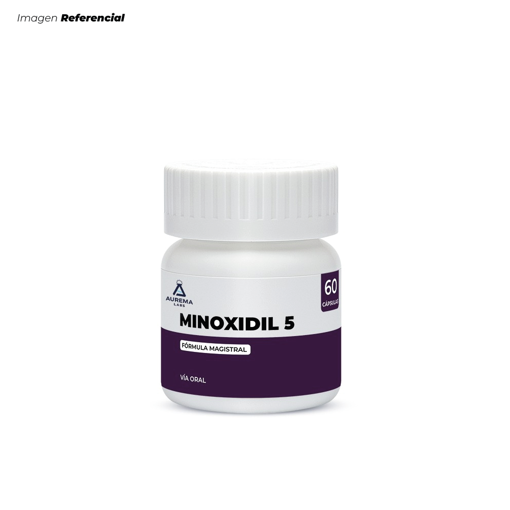MINOXIDIL FORMULA MAGISTRAL TRATAMIENTO ANTI CAÍDA DE 60 CAPS AUREMA LAB'S - 1