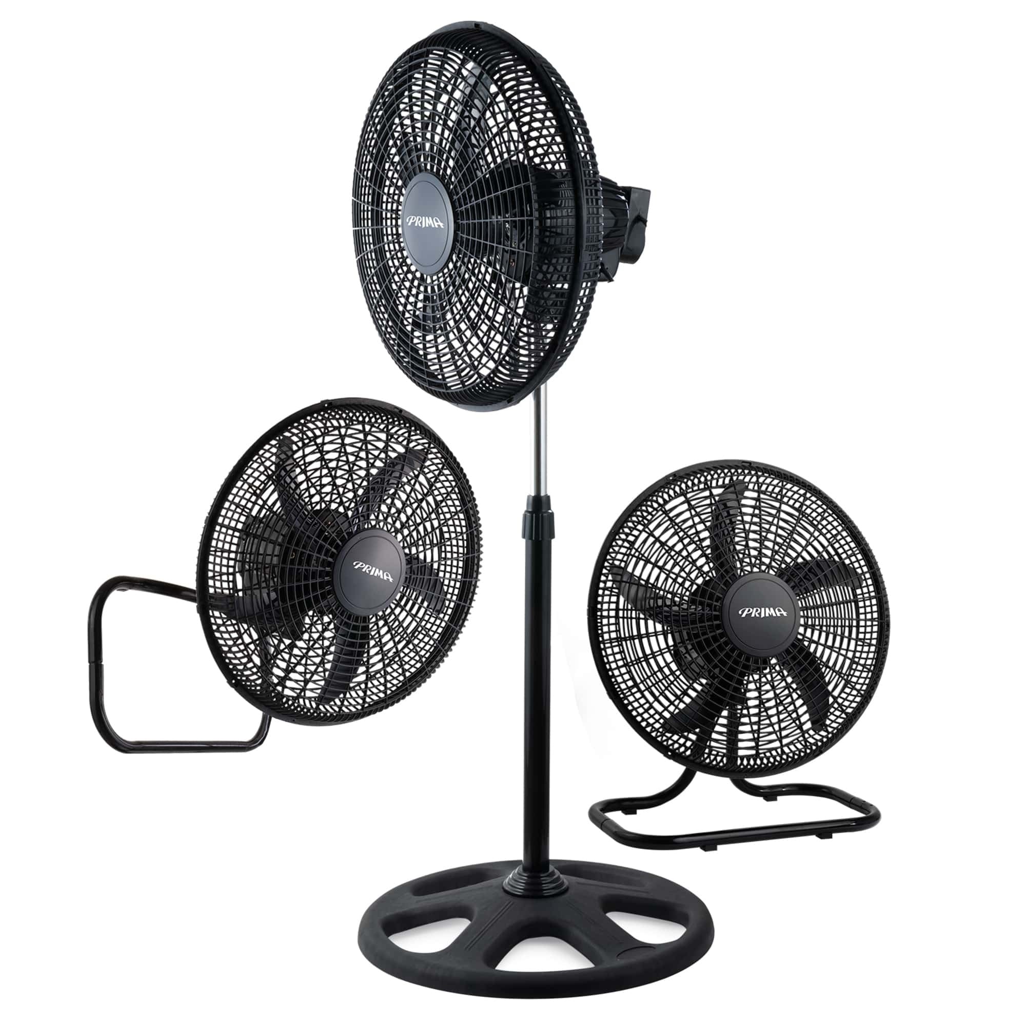 VENTILADOR PRIMA YL-1806-P 18' 3 EN 1 PEDESTAL, PARED O MESA 70 WATTS - 1
