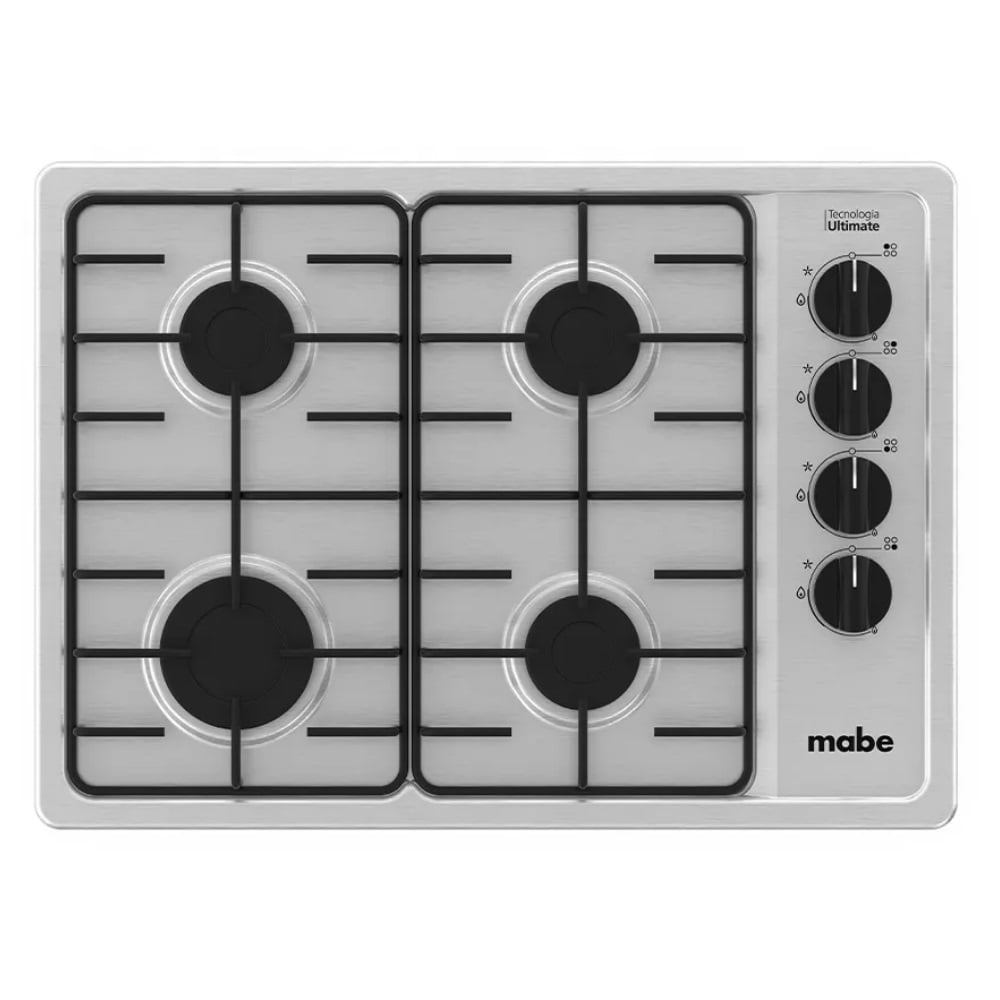 COCINA MABE PM6044PF0 EMPOTRABLE A GAS 60 CM ACERO INOXIDABLE - 1