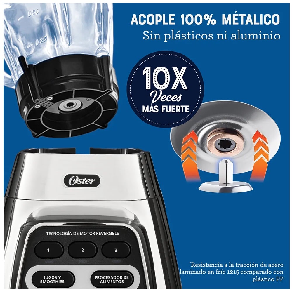 LICUADORA OSTER BLSTPYG1311NBG TECNOLOGIA REVERSIBLE 700 WATTS - 4