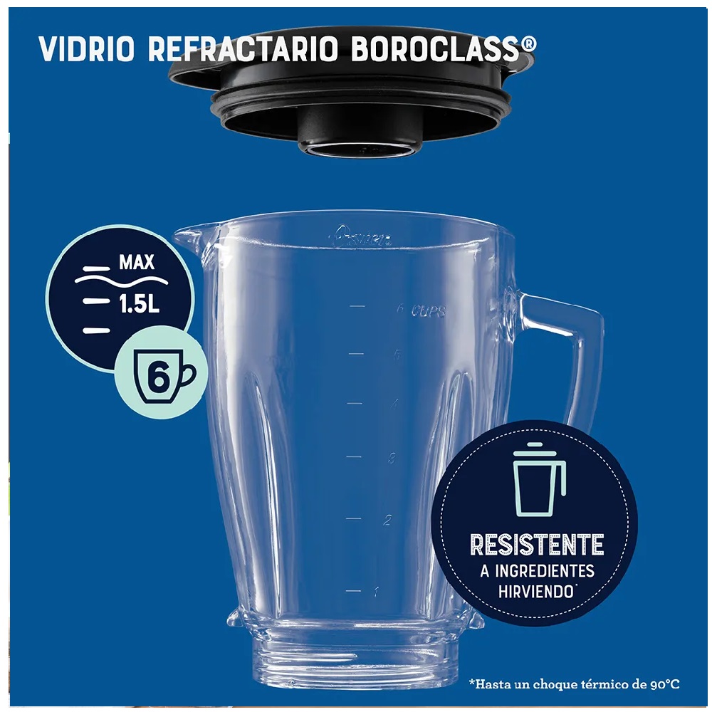 LICUADORA OSTER BLSTPYG1311NBG TECNOLOGIA REVERSIBLE 700 WATTS - 7