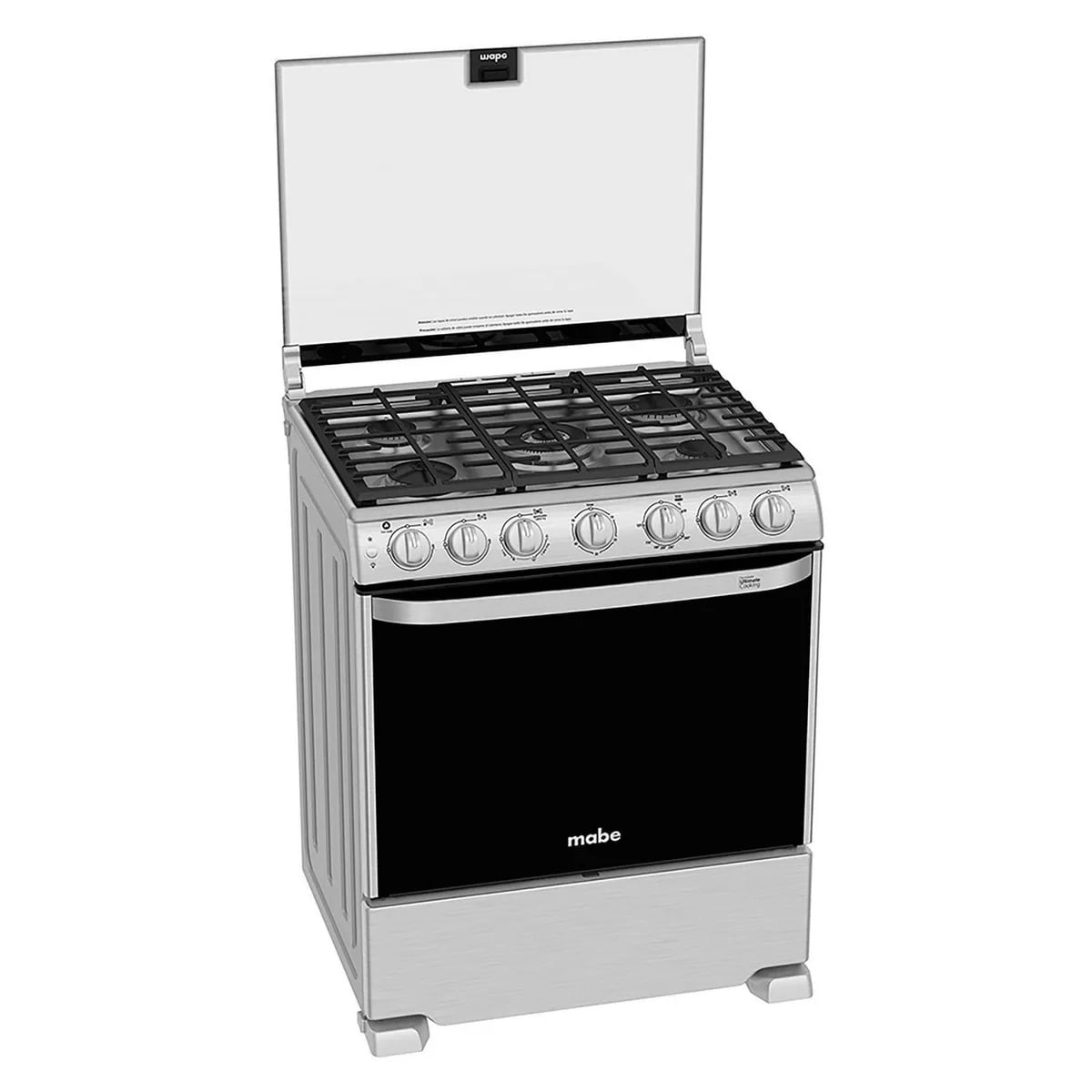 COCINA MABE EME7687CFY A GAS DE PIE 30” 5 QUEMADORES INOXIDABLE - 1