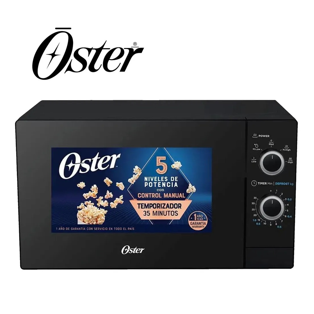 HORNO OSTER POGM3702 MICROONDAS 20 LITROS NEGRO - 4