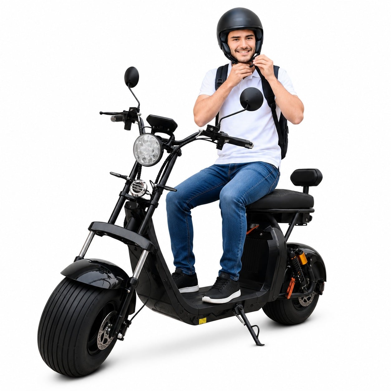 MOTO ELECTRICA CHOPPER CITYCOCO 1500W BATERIA EXTRAIBLE LITIO 12AH - 1