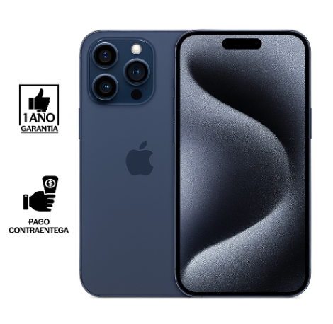 REACONDICIONADO IPHONE 15 PRO MAX 256GB I GRADO A I COLOR AZUL - 1