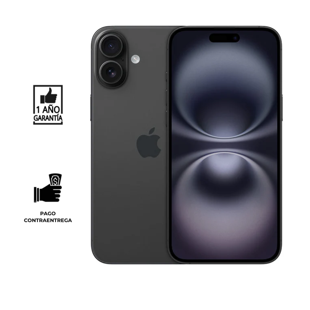 REACONDICIONADO IPHONE 16 PLUS 128GB I GRADO B I COLOR NEGRO - 1