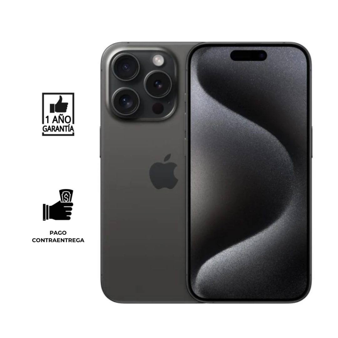 REACONDICIONADO IPHONE 15 PRO MAX 512GB I GRADO A I COLOR NEGRO - 1