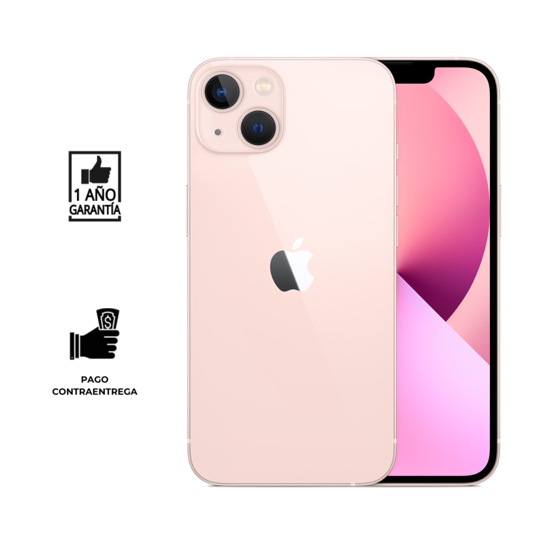 REACONDICIONADO IPHONE 13 MINI 128GB I GRADO A I COLOR ROSADO - 1