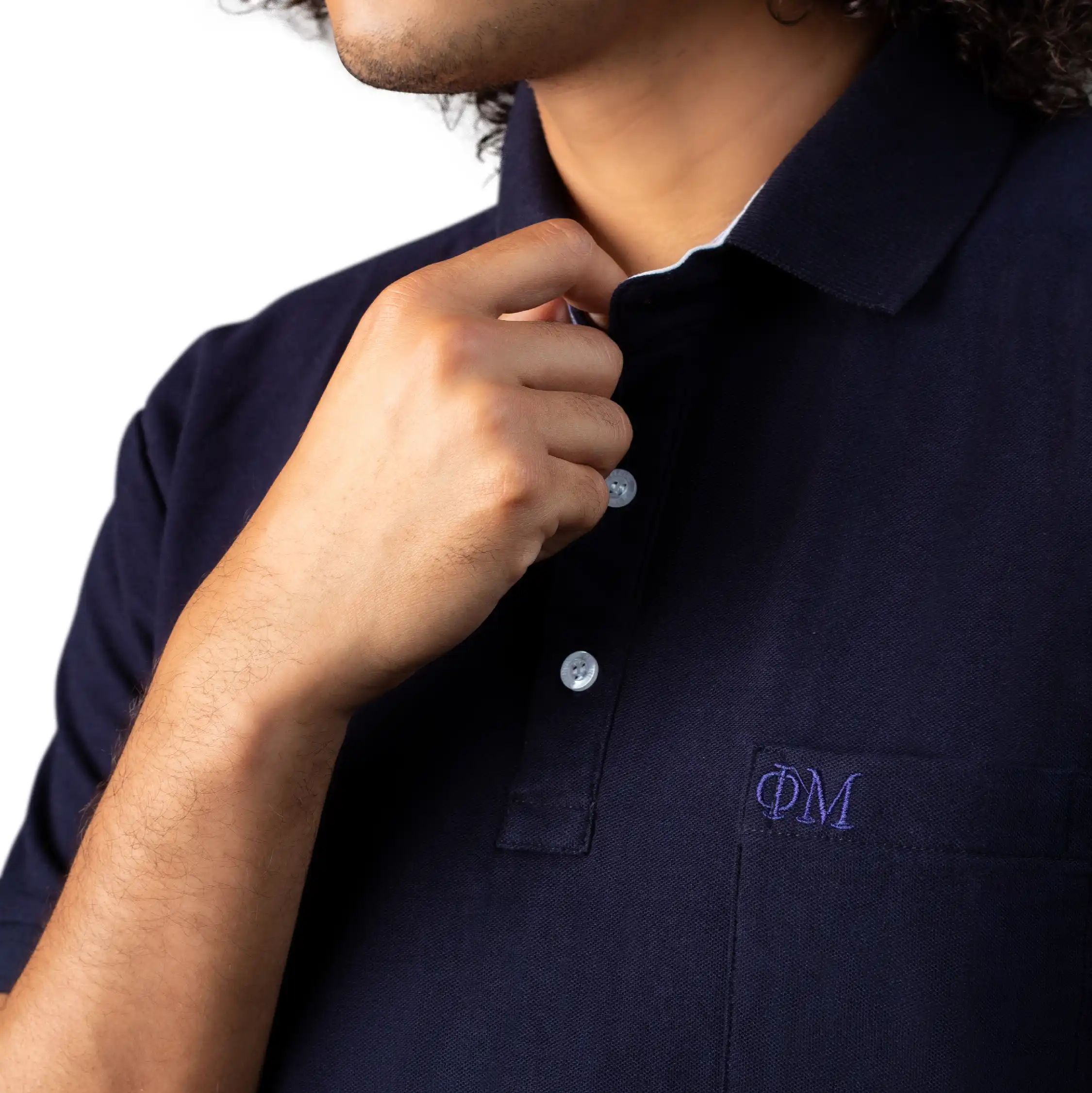 POLO MANGA CORTA ALGODÓN HOMBRE FLEIRI AND MANNER HIVER CASUAL CLASIQUE - 4