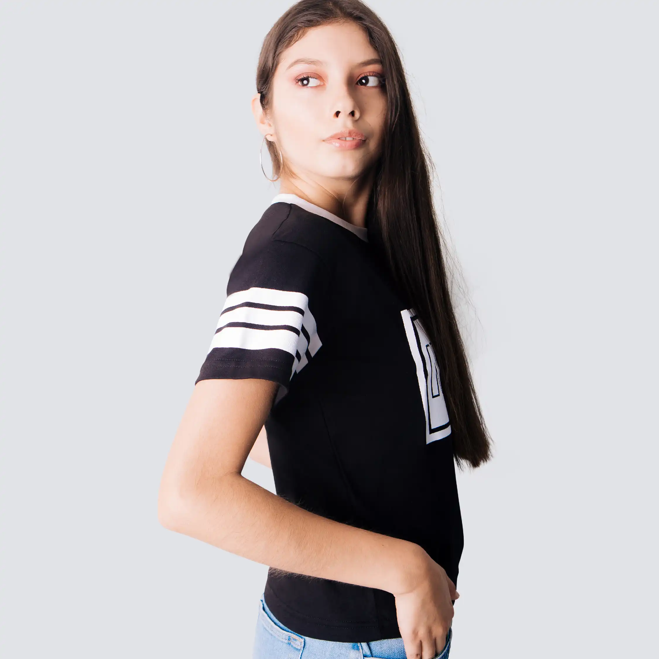POLO MANGA CORTA MUJER FLEIRI AND MANNER NEGRO CASUAL NO21 - 2