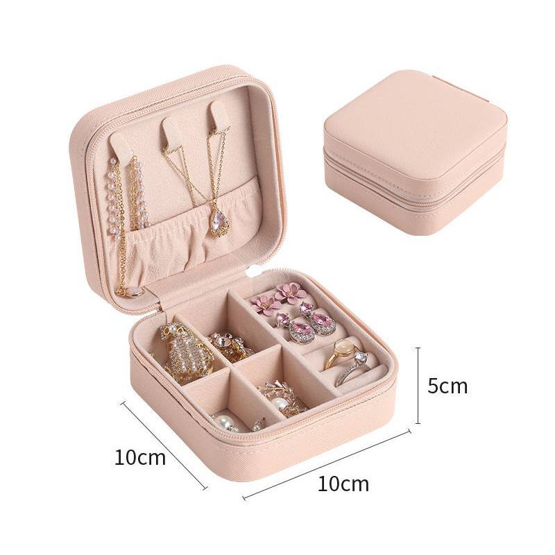 PACK 03 PCS MINI ORGANIZADOR DE JOYAS DE VIAJE PORTÁTIL CON CREMALLERA - 2