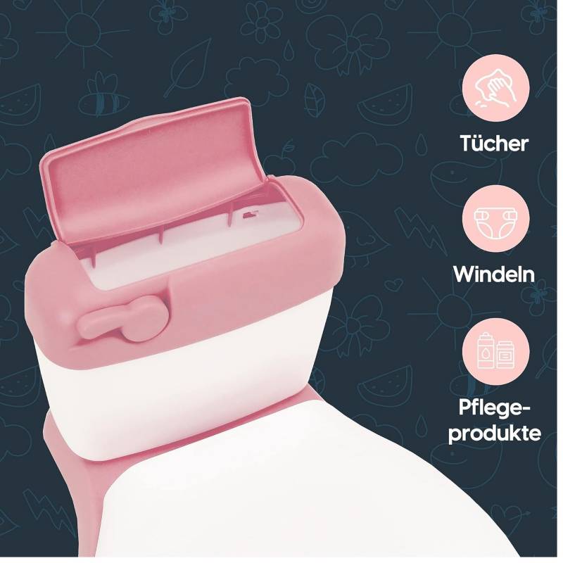 ASIENTO OEM PORTÁTIL ORINAL INODORO DE ENTRENAMIENTO ROSADO PARA NIÑOS - 5