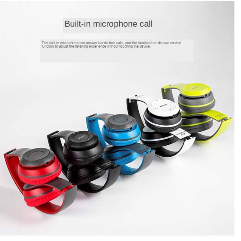 AUDÍFONOS OEM P47 BLUETOOTH DEPORTIVOS PARA IPAD TABLET TELEFONO ROJO - 3