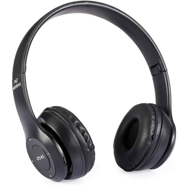 AUDÍFONOS P47 BLUETOOTH DEPORTIVOS PARA IPAD TABLET TELEFONO NEGRO - 2