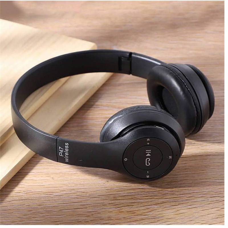 AUDÍFONOS P47 BLUETOOTH DEPORTIVOS PARA IPAD TABLET TELEFONO NEGRO - 5