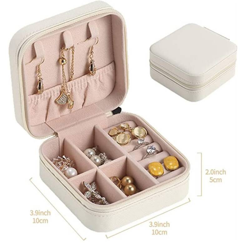 PACK 03 PCS MINI ORGANIZADOR DE JOYAS DE VIAJE PORTÁTIL CON CREMALLERA - 3