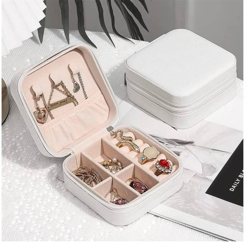PACK 03 PCS MINI ORGANIZADOR DE JOYAS DE VIAJE PORTÁTIL CON CREMALLERA - 4