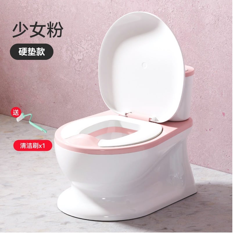 INODORO DE ENTRENAMIENTO PARA NIÑOS CON PORTA PAPEL COLOR CELESTE - 1