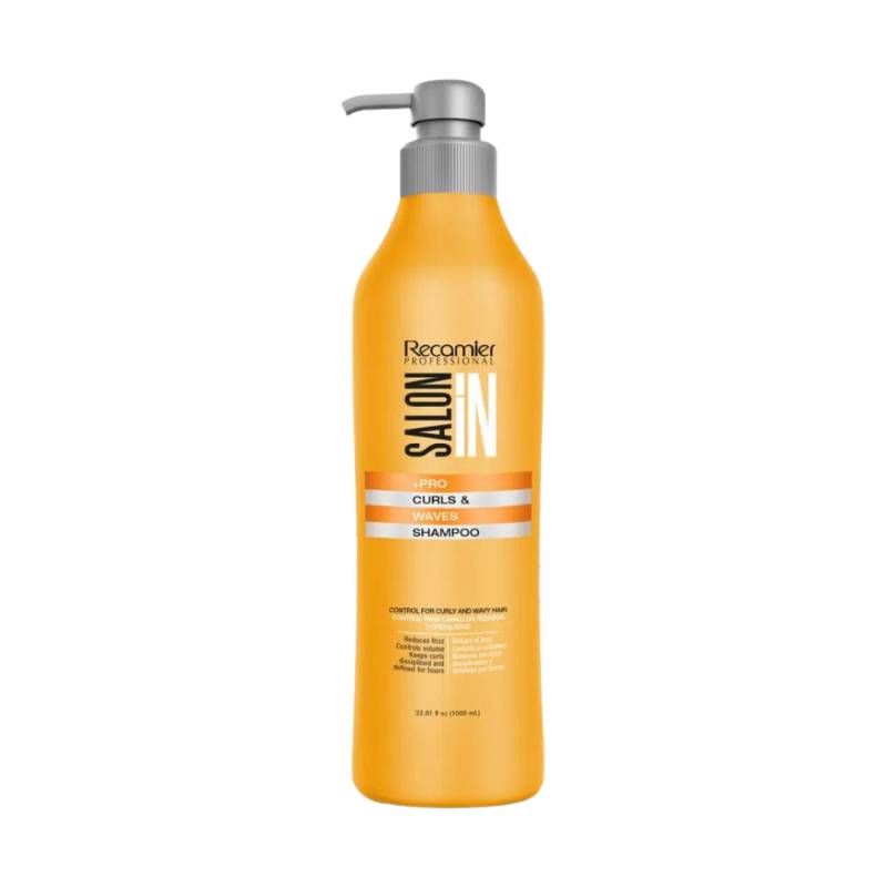 SALON IN - CURLS WAVES SHAMPOO 1L ACONDICIONADOR 1L MASK 500ML - 2