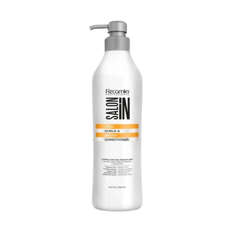 SALON IN - CURLS WAVES SHAMPOO 1L ACONDICIONADOR 1L MASK 500ML - 3