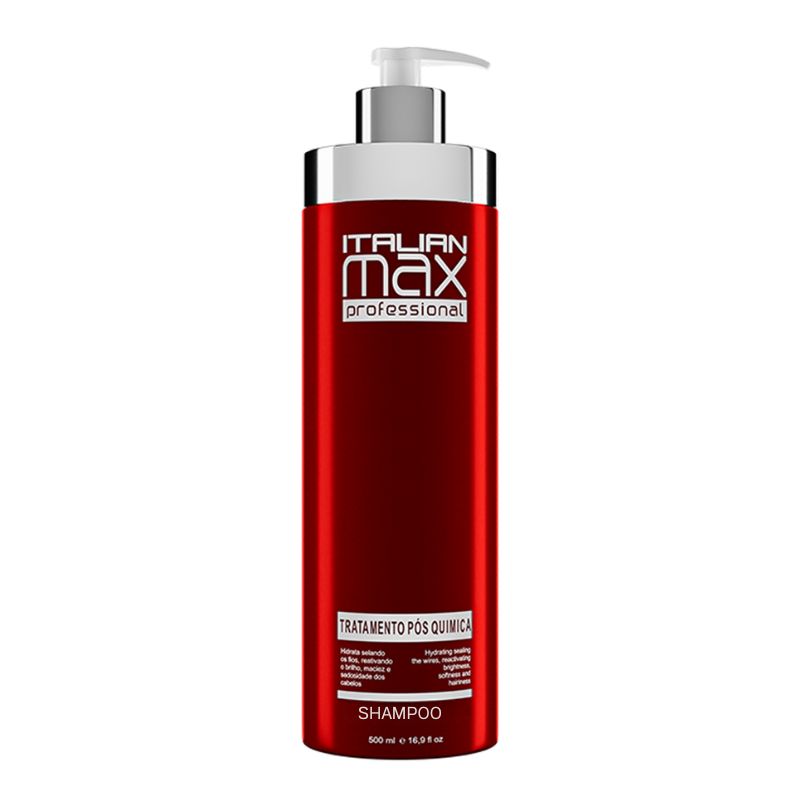 ITALIAN MAX - POST QUÍMICA SHAMPOO 500ML + ACONDICIONADOR 300ML + MASK - 2