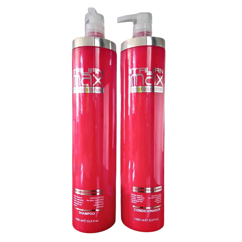 ITALIAN MAX - PACK POST QUÍMICA SHAMPOO 1L + ACONDICIONADOR 1L - 1