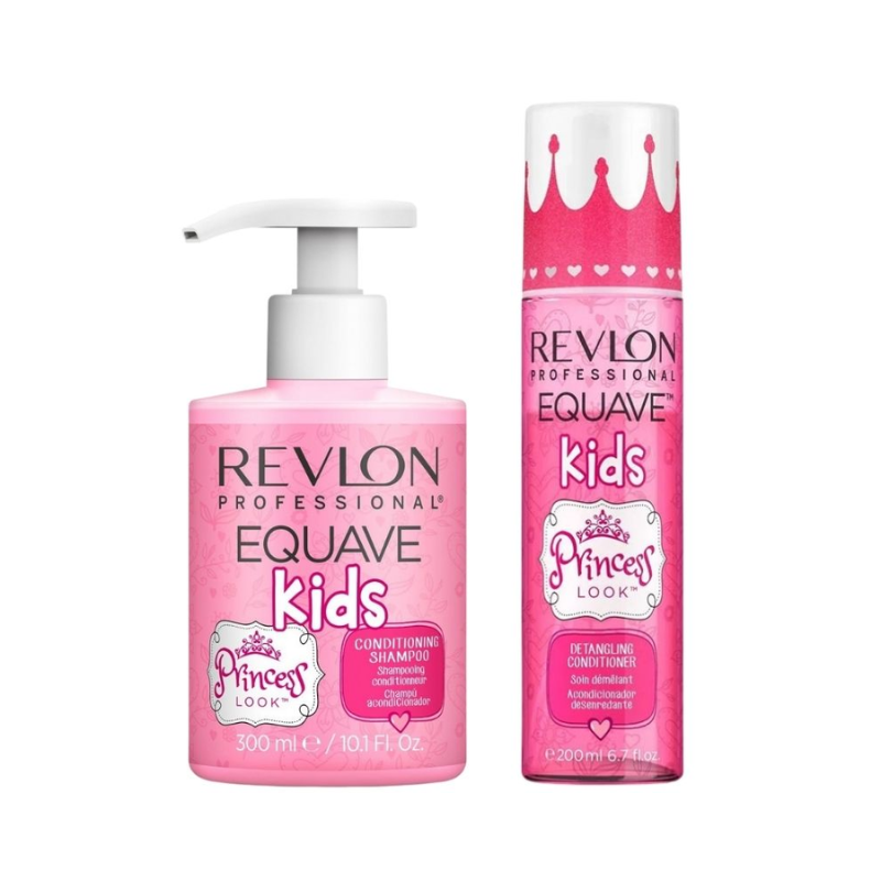 REVLON EQUAVE KIDS - DÚO PRINCESS SHAMPOO 300ML Y ACONDICIONADOR 200ML - 1
