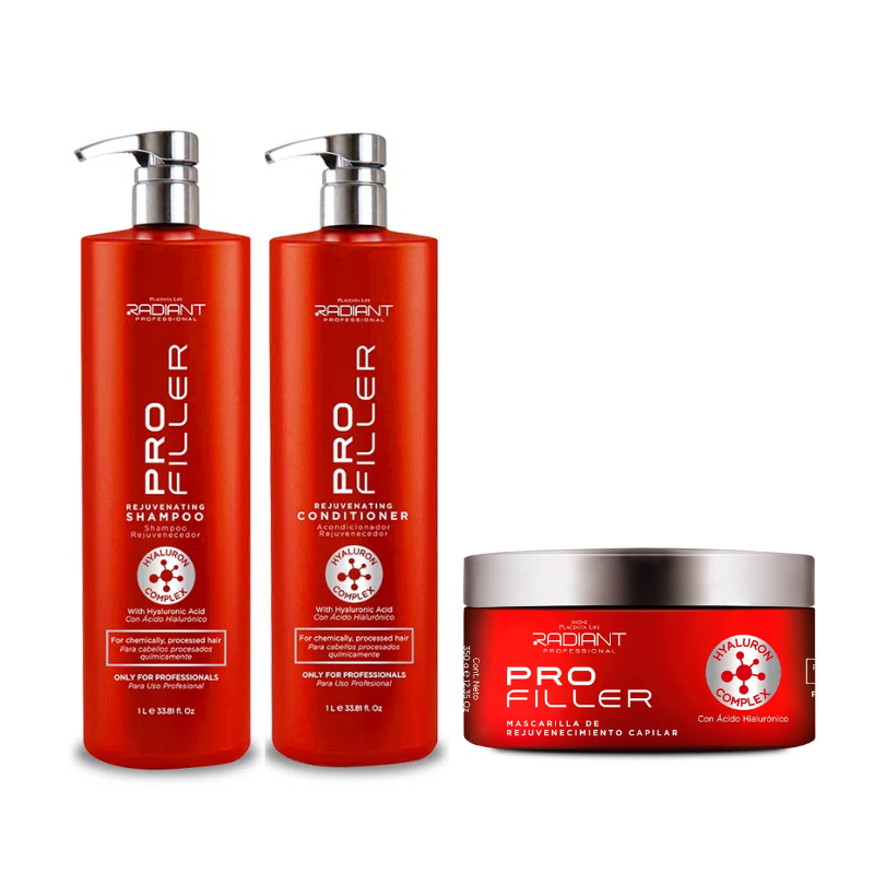 RADIANT - PACK PRO FILLER SHAMPOO 1L ACONDICIONADOR 1L MASCARILLA - 1