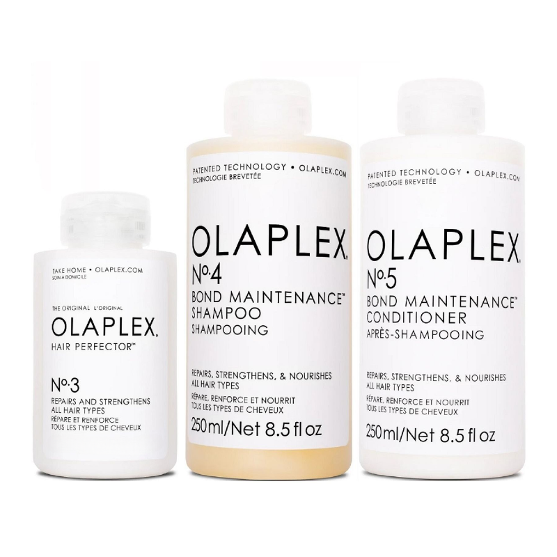 OLAPLEX - SHAMPOO 250ML + ACONDICIONADOR 250ML + HAIR PERFECTOR 50ML - 1
