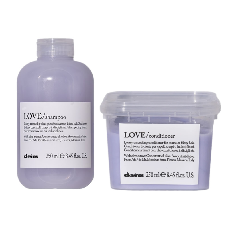 DAVINES PACK LOVE SMOOTHING - SHAMPOO 250ML ACONDICIONADOR 250ML - 1