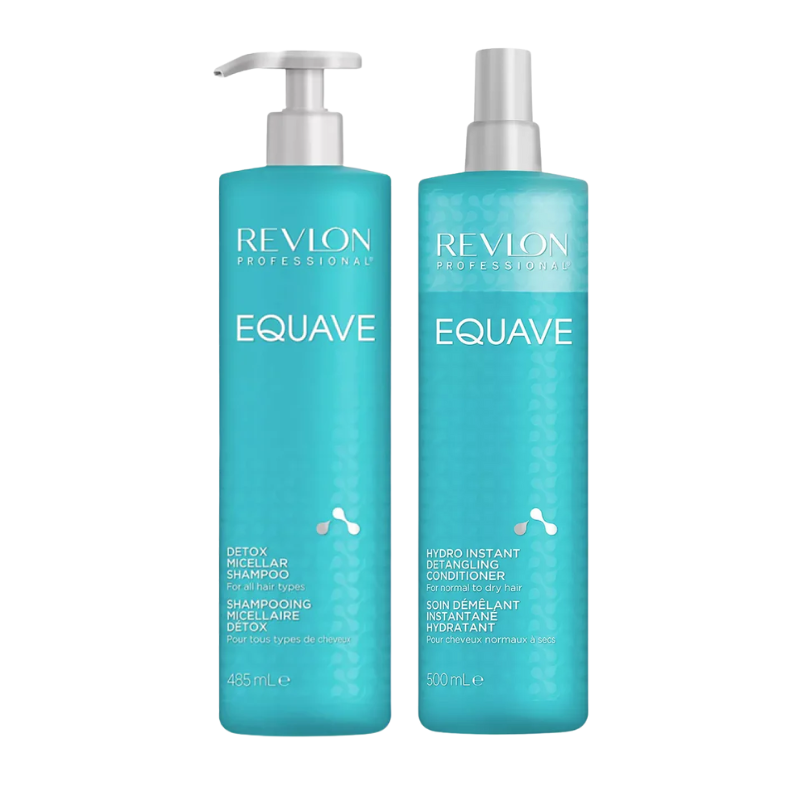 REVLON EQUAVE - HYDRO DETANGLING CONDITIONER 500ML Y SHAMPOO 485ML - 1