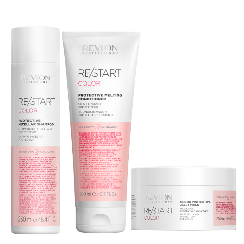 REVLON RESTART - COLOR SHAMPOO 250ML ACONDICIONADOR 200ML MASCARILLA 250ML - 1