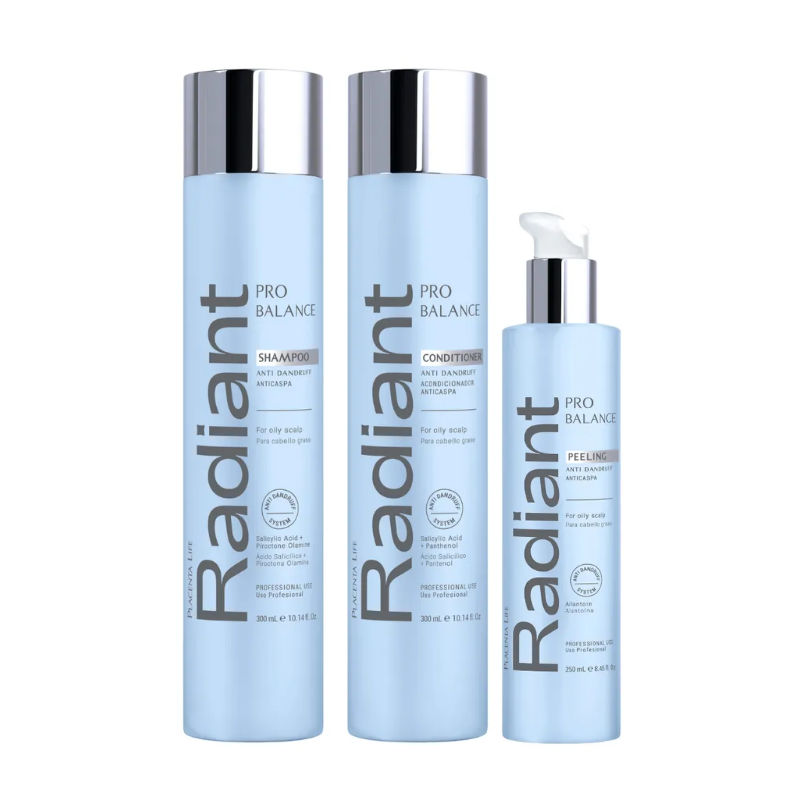 RADIANT - PACK PRO BALANCE SHAMPOO + ACONDICIONADOR + PEELING - 1