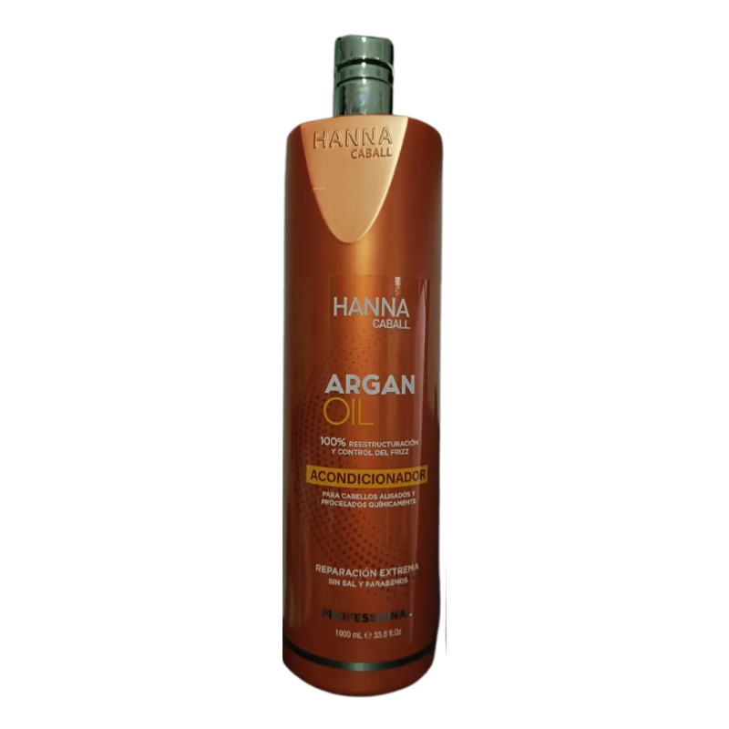 HANNA CABALL - TRIPACK ARGAN OIL SHAMPOO ACONDICIONADOR Y MASCARILLA - 3