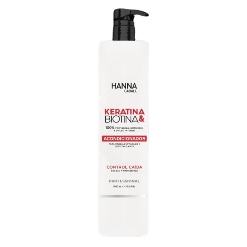 HANNA CABALL - DUO KERATINA BIOTINA SHAMPOO 1L ACONDICIONADOR 1L - 3