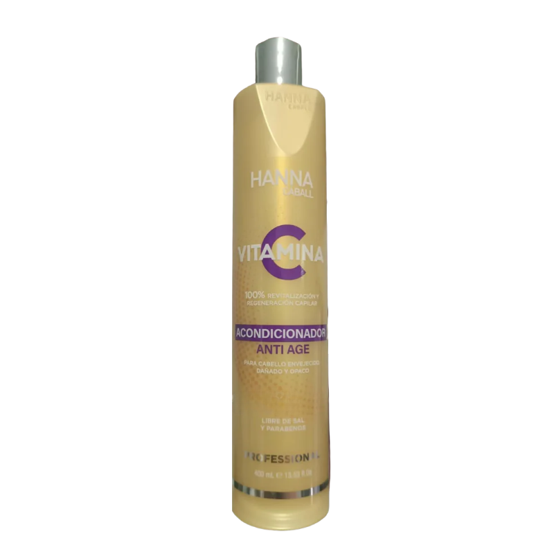 HANNA CABALL - TRIO VITAMINA C SHAMPOO 400ML + ACONDICIONADOR 400ML + MASK 400ML - 3