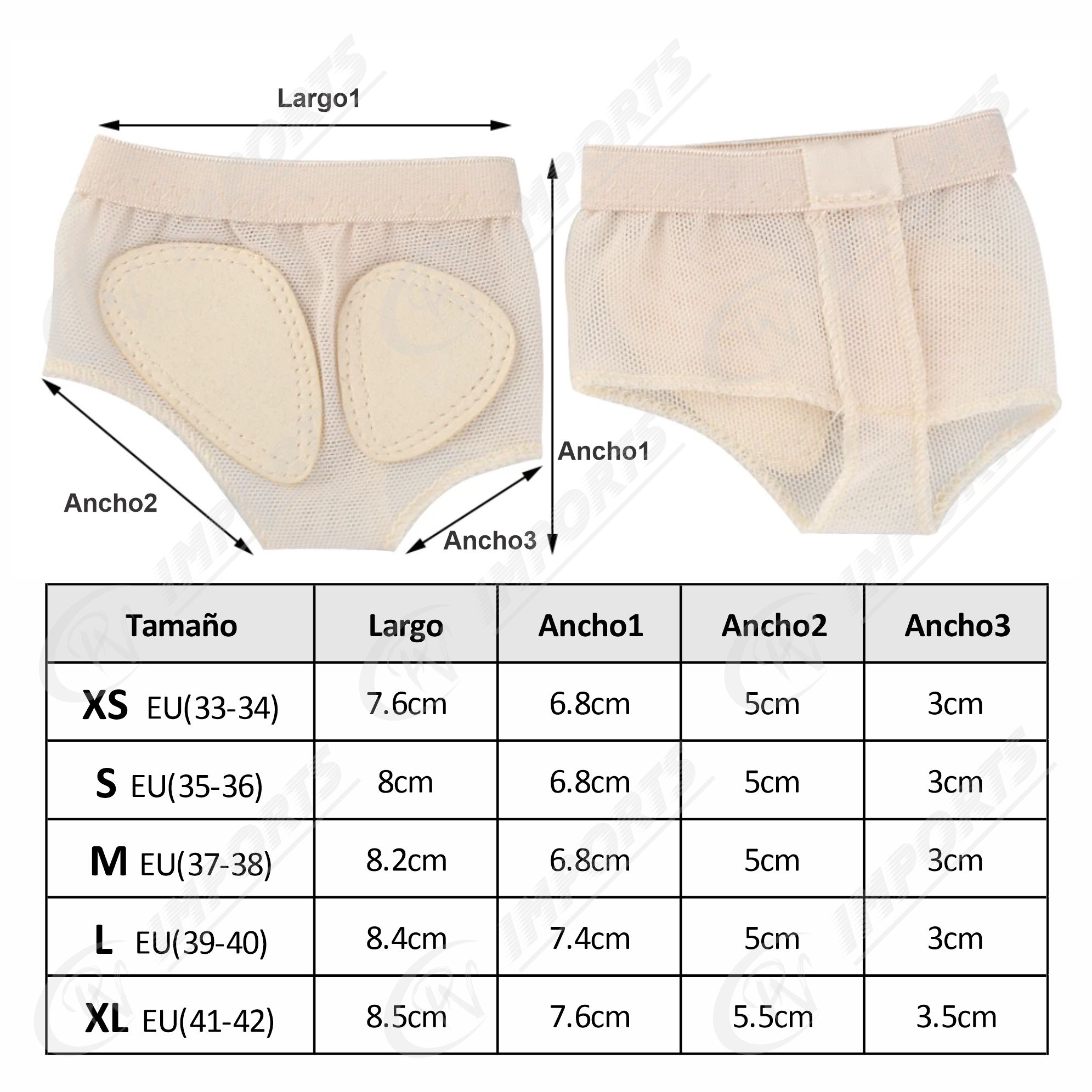 PACK MEDIAS UNISEX BEIGE METATARSIANOS PROTECTORES METATARSO BAILE BALLET DANZA PIE - 2