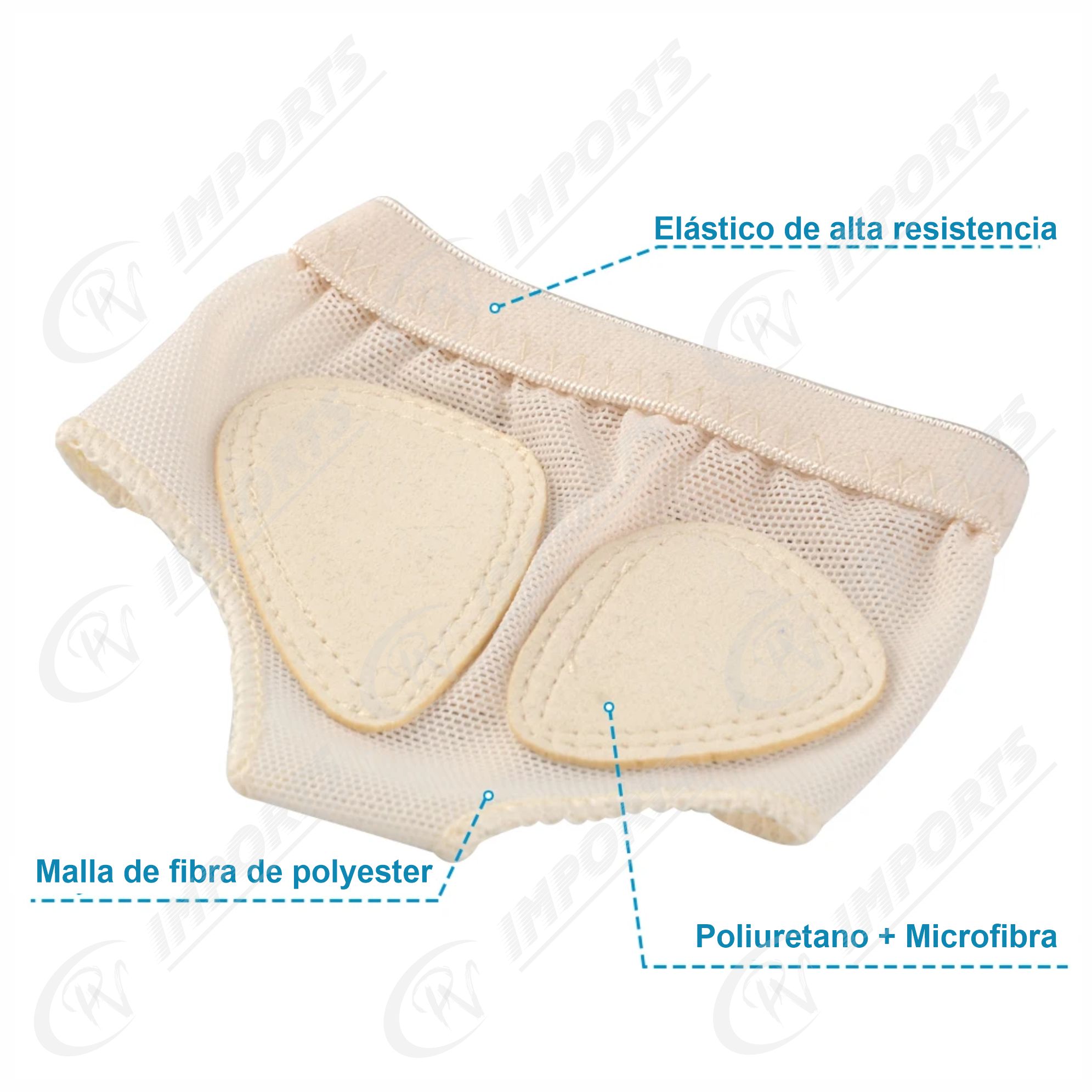 PACK MEDIAS UNISEX BEIGE METATARSIANOS PROTECTORES METATARSO BAILE BALLET DANZA PIE - 4