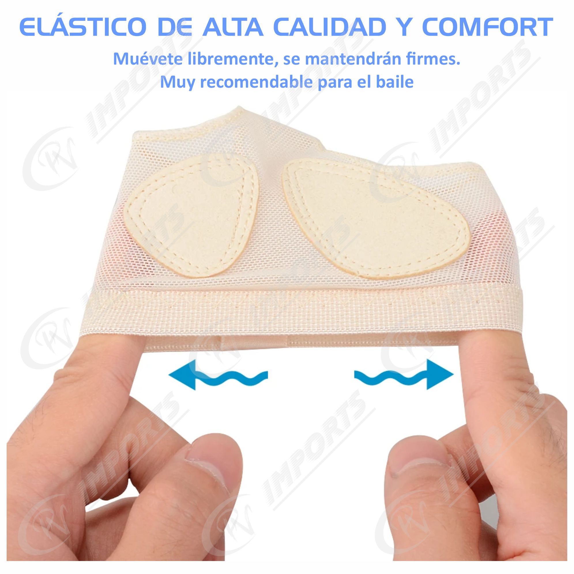 PACK MEDIAS UNISEX BEIGE METATARSIANOS PROTECTORES METATARSO BAILE BALLET DANZA PIE - 6